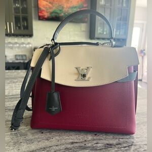 Louis Vuitton Calfskin Lockme Ever MM Top Handle